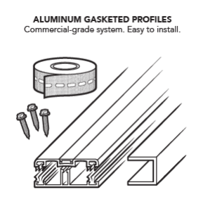 Polycarbonate Multiwall Panels and Systems - 10MM thickness C/W Aluminum or PC Profiles